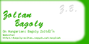 zoltan bagoly business card